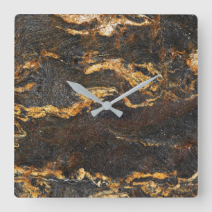 Granit-Stone-Muster Akrylwall-Uhr Quadratische Wanduhr