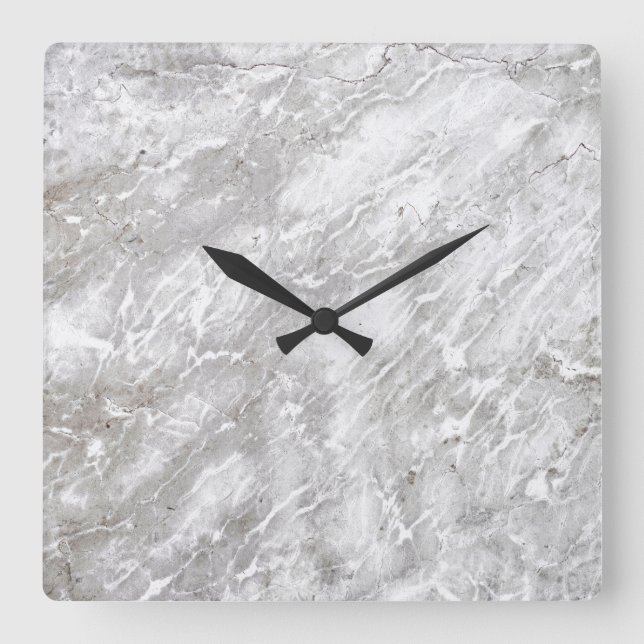 Granit-Stone-Muster Akrylwall-Uhr Quadratische Wanduhr (Vorderseite)