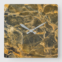 Granit-Stone-Muster Akrylwall-Uhr Quadratische Wanduhr