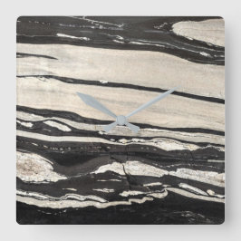 Granit-Stone-Muster Akrylwall-Uhr Quadratische Wanduhr