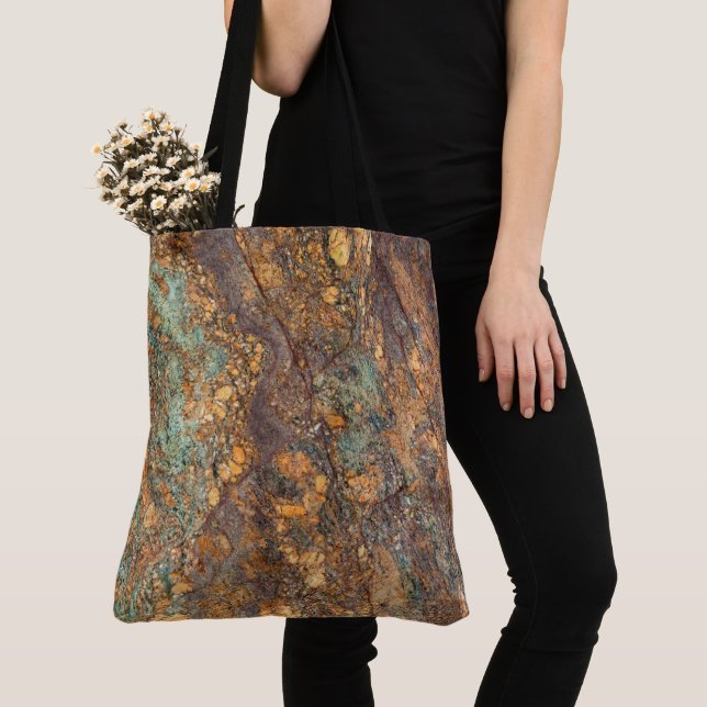Granit-Stone-Muster - All-Over-Print-Totbeutel Tasche (Von Nahem)