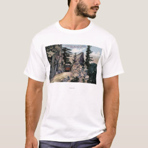 Granit-Tor-Eisenbahn-Ansicht T-Shirt