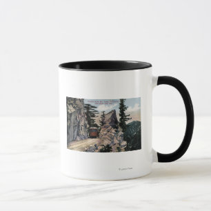 Granit-Tor-Eisenbahn-Ansicht Tasse