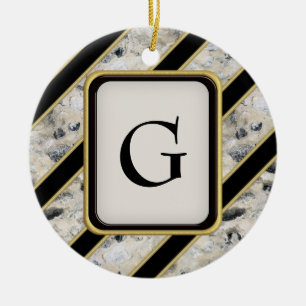 Granit u. Gold Keramikornament