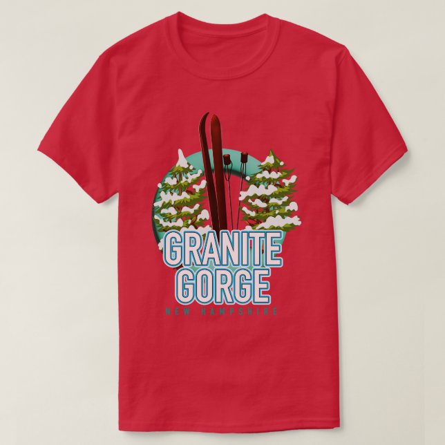 Granite Gorge New Hampshire Ski T-Shirt (Design vorne)