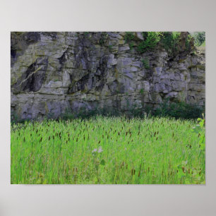 Granite Grubengestein Klippe Wehrmauer Landschaft Poster