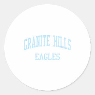 Granite Hills High School Hs El Cajon Ca Vintage S Runder Aufkleber