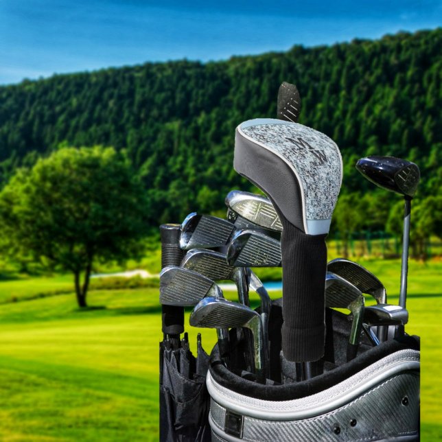 Granite Inlay Square Golf Head Cover Golf Headcover (This stylish design, allows for an optional, Monogram, if you choose!)