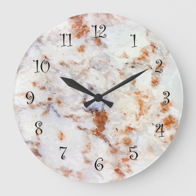 Granite Look Wand Küchenuhren Große Wanduhr (Vorderseite)