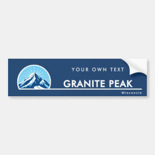 Granite Peak Wisconsin Ski Aufkleber Autoaufkleber
