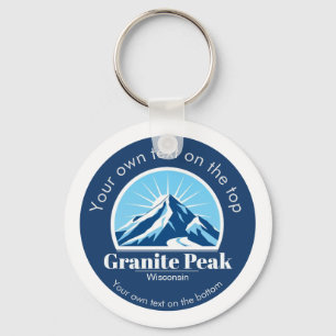 Granite Peak Wisconsin Skigebiet Andenken  Schlüsselanhänger