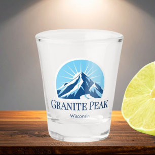 Granite Peak Wisconsin Skigebiet Souvenir Schnapsglas