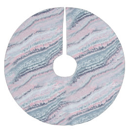 Granite Pink Blue Gray Marmor Slate Agate Stone Polyester Weihnachtsbaumdecke