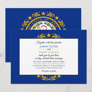 Granite Stater Flag, Flag New Hampshire Wedding Einladung