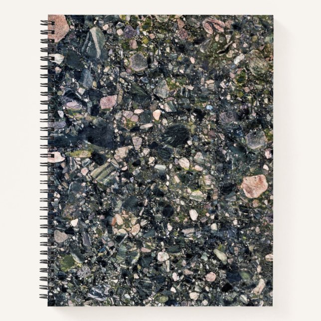 Granite Stone Muster Spiral Notebook Notizbuch (Vorderseite)