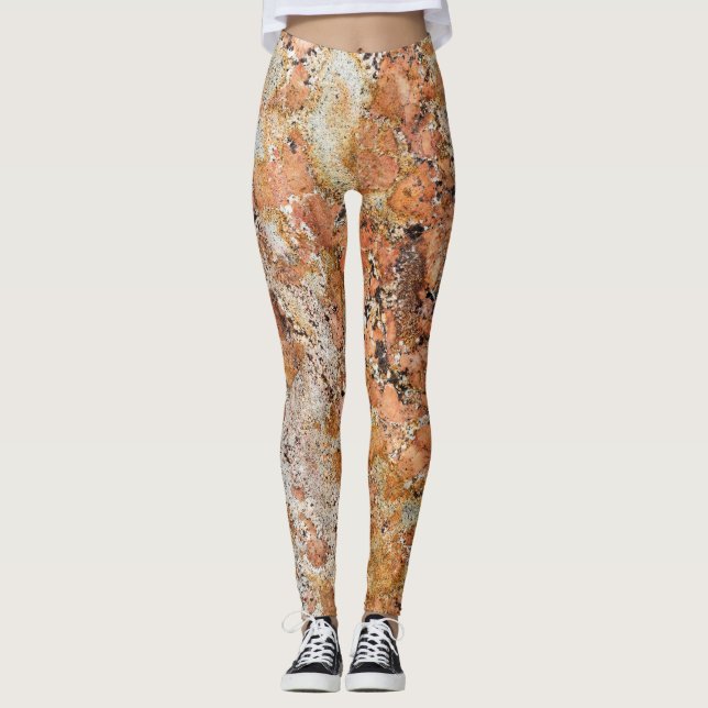 Granite Stone Pattern Leggings (Vorderseite)