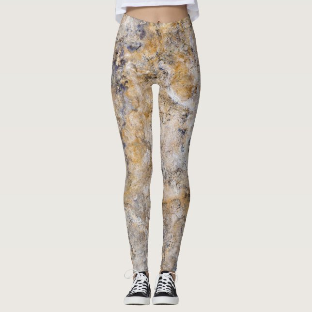 Granite Stone Pattern Leggings (Vorderseite)