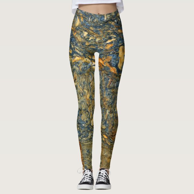 Granite Stone Pattern Leggings (Vorderseite)