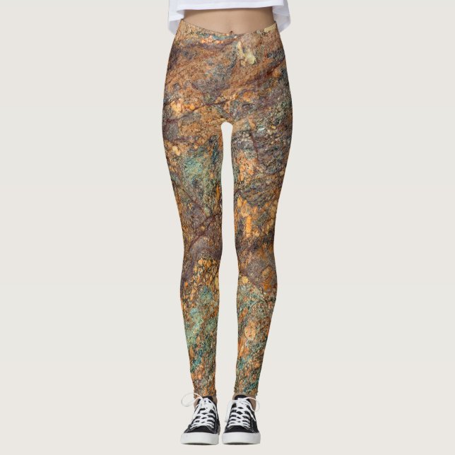 Granite Stone Pattern Leggings (Vorderseite)