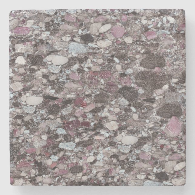 Granite Stone Pattern Stone Untersetzer (Vorderseite)