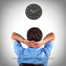 Graniteisen-Uhr Große Wanduhr