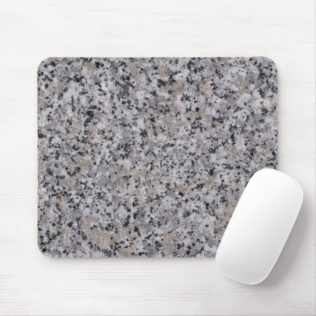 Granitfelsen Marmor Moderne Schwarz und Grau Mousepad (Mit Mouse)