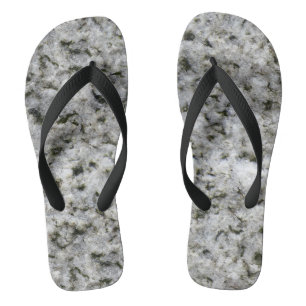 Granitfelsen weiß flip flops