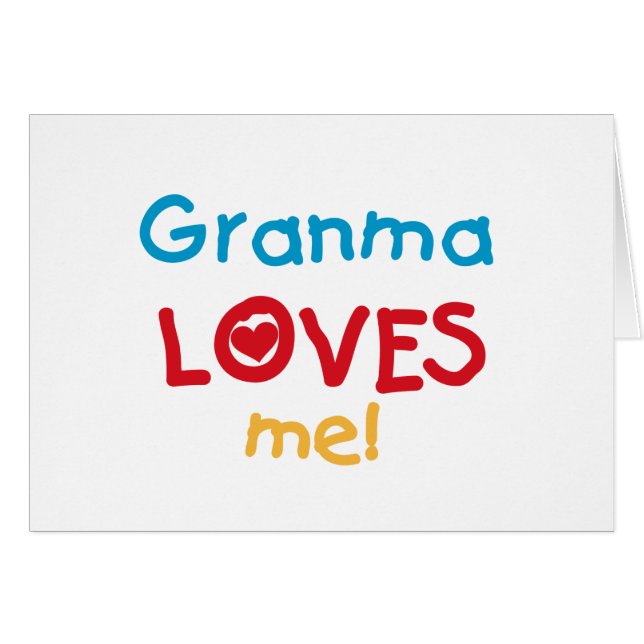 Granma Lieben T - Shirt und Geschenke (Vorderseite (Horizontal))