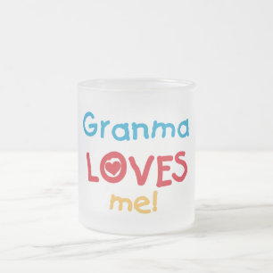 Granma Lieben T - Shirt und Geschenke Mattglastasse