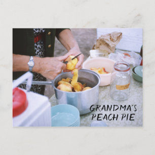 Granma Pfirsichtorte Rezept Frische Pfirsiche Postkarte