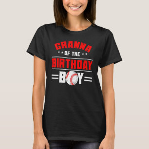 Granna von der Geburtstagsfamilie Boy Baseball T-Shirt