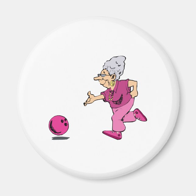 Grannies Bowling Liga Magnet (Vorne)