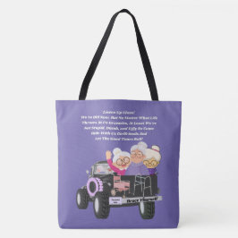 Grannies Ride Lila Schultertasche Tasche