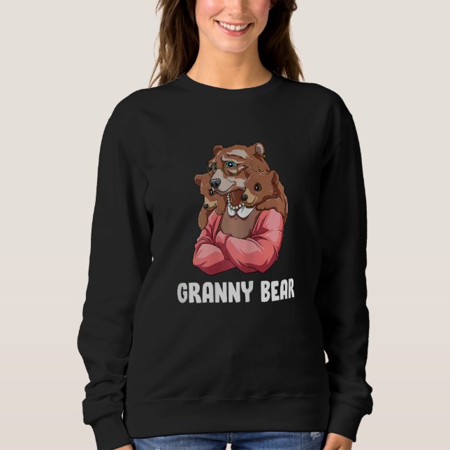 Granny Bear   Grandchildren Sibling Twins   Grandm Sweatshirt (Vorderseite)