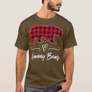 Granny Bear Red Buffalo Karo Kariert Fun Grandma G T-Shirt