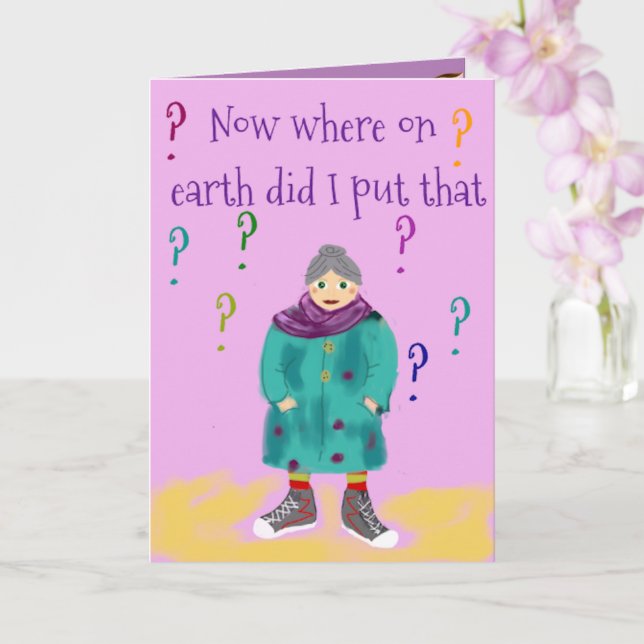Granny Birthday Card Karte (Orchidee)