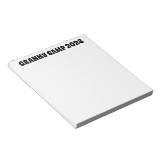 Granny Camp Retro Text Notizblock