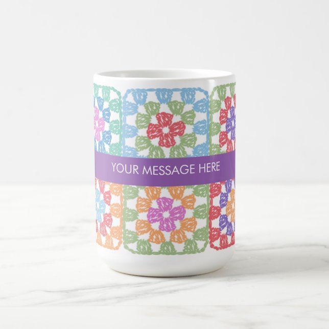 Granny Carrés Crochet Mug (Centre)