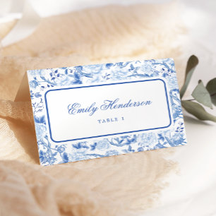 Granny Chic Chinoiserie Hochzeitstisch Platzkarten Tischnummer