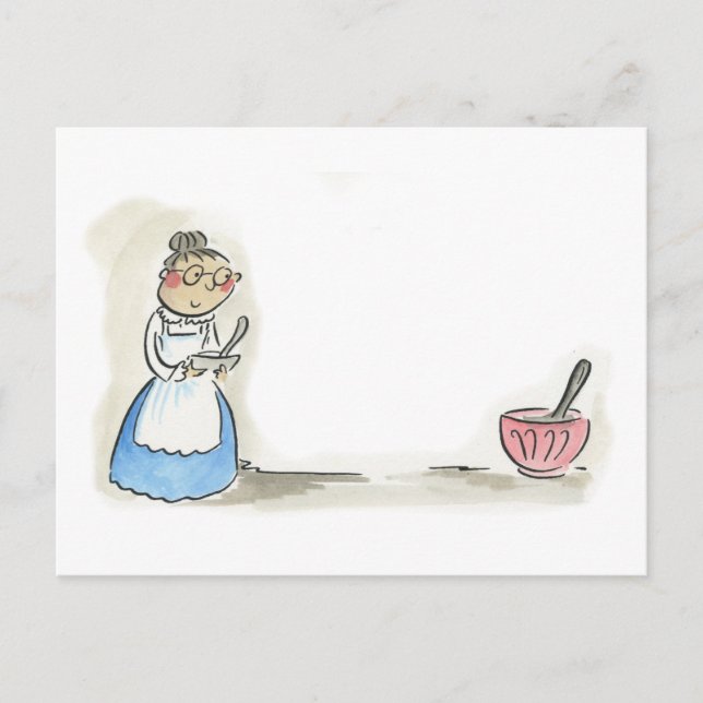 Granny Cooks Postkarte (Vorderseite)