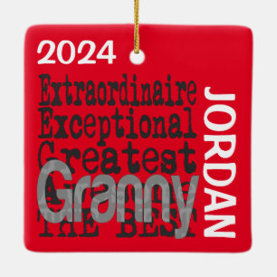 Granny Extraordinaire CUSTOM Keramikornament