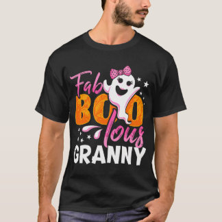 Granny Halloween Womens Fab Boo Lous Premium T-Shirt
