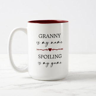 Granny ist mein Name Spoiling ist mein Spiel Foto  Zweifarbige Tasse