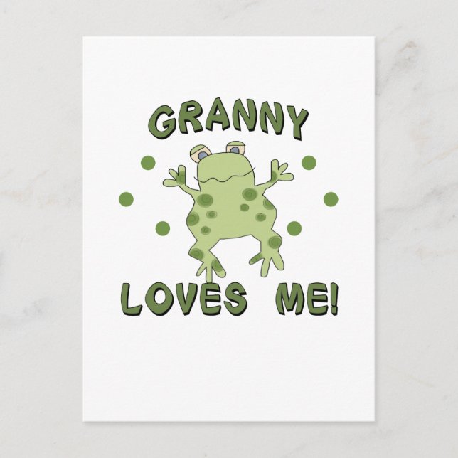 Granny Lieben Me Frosch Postkarte (Vorderseite)