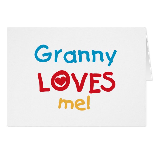 Granny Loves Me Tshirts et cadeaux (Devant horizontal)