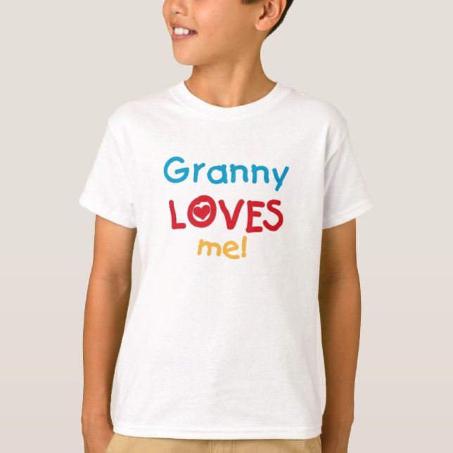 Granny Loves Me Tshirts et cadeaux (Devant)