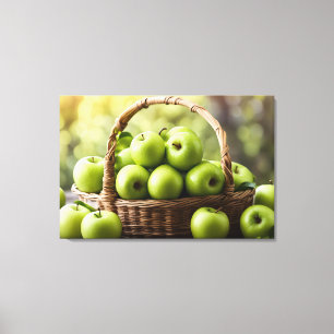 Granny Smith Äpfel Leinwanddruck