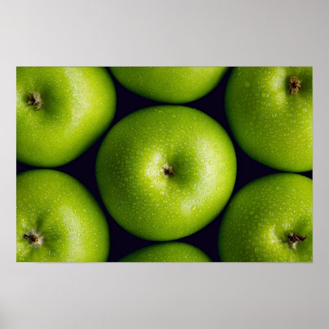 Granny Smith Äpfel Poster (Vorne)