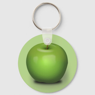 Granny Smith Apple Button Schlüsselanhänger