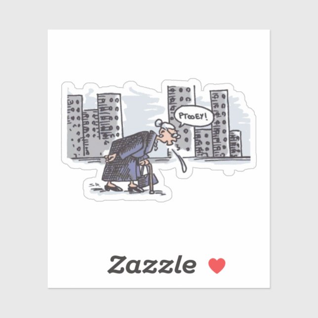 Granny Spitzen! Konturaufkleber Aufkleber (Blatt)